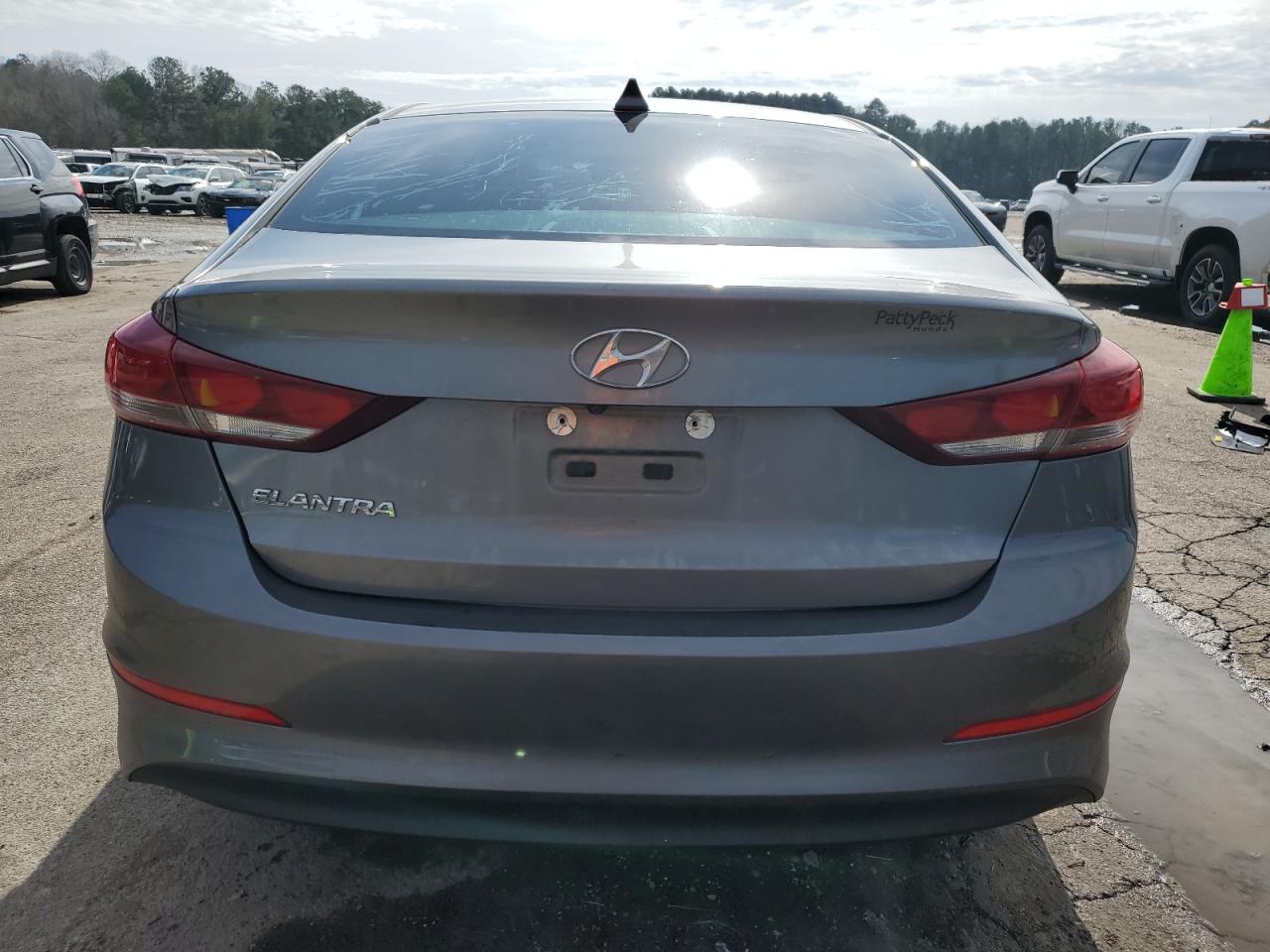 2018 Hyundai Elantra VIN 5NPD84LF8JH250785 Copart auction photo, front end / side damage thumbnail 6