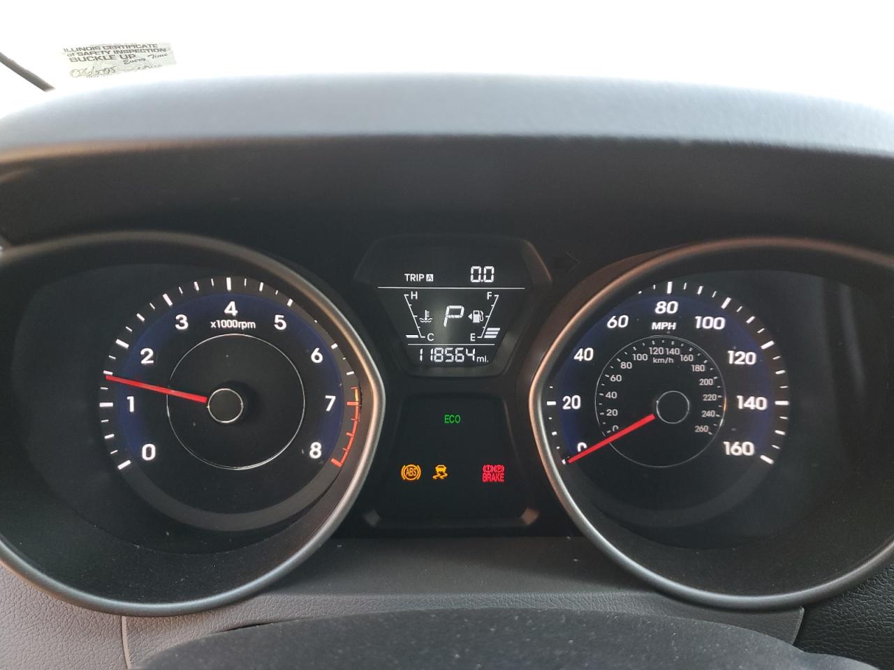 2016 Hyundai Elantra VIN 5NPDH4AE4GH719230 Copart auction photo, vandalism / minor dent/scratches damage thumbnail 9