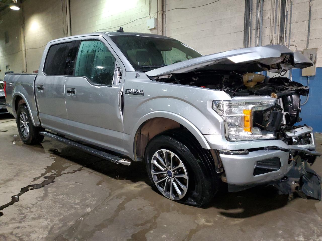 2020 Ford F-150 VIN 1FTEW1EPXLFB53423 Copart auction photo, front end / side damage thumbnail 4