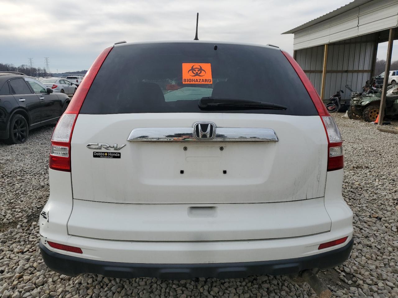 2010 Honda CR-V VIN 5J6RE3H57AL007175 Copart auction photo, front end / all over damage thumbnail 6