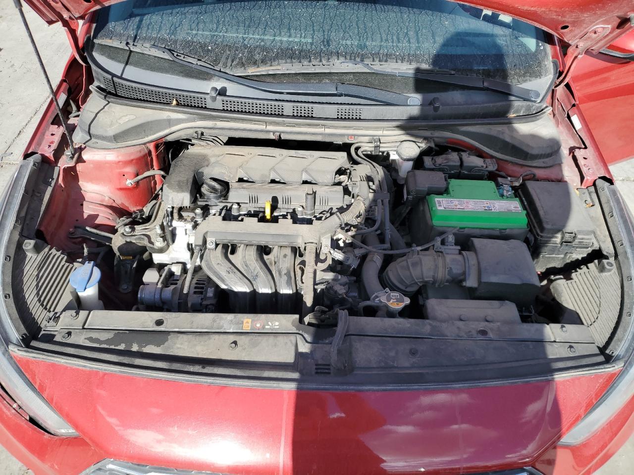 2021 Hyundai Accent VIN 3KPC24A62ME140386 Copart auction photo, side damage thumbnail 11