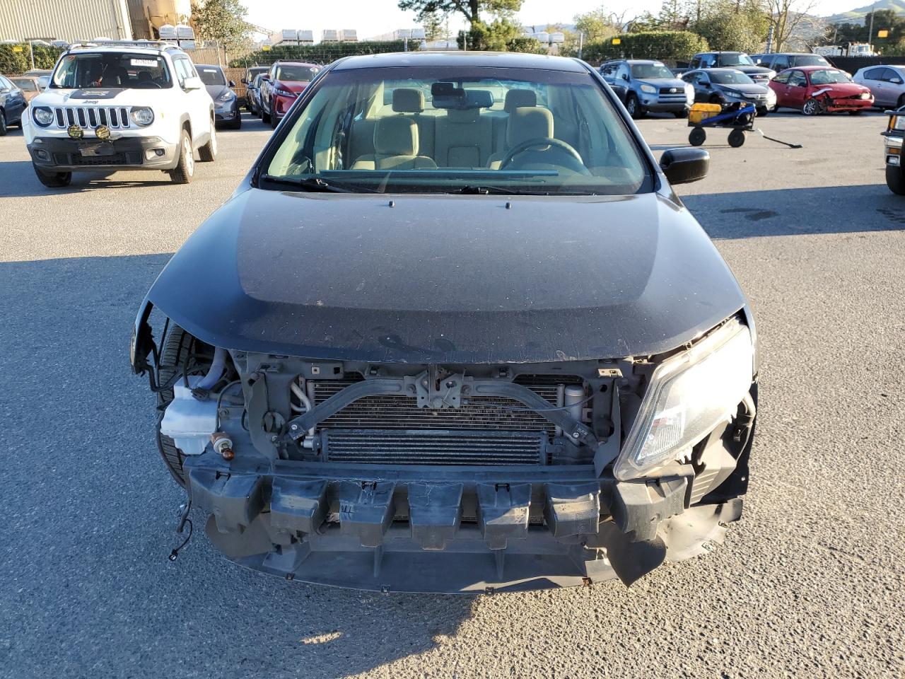 2012 Ford Fusion VIN 3FADP0L39CR446855 Copart auction photo, front end / side damage thumbnail 5
