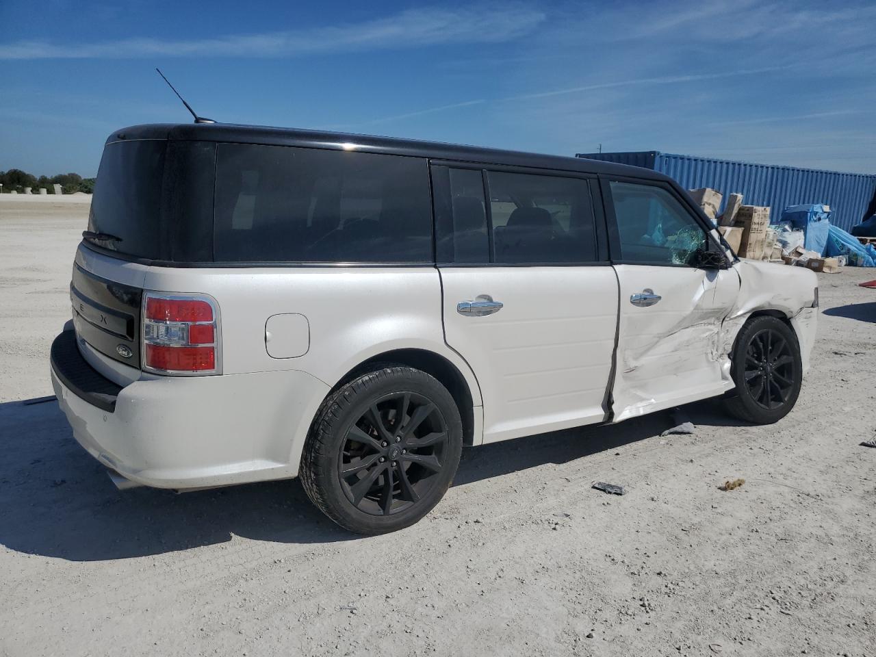 2019 Ford Flex VIN 2FMGK5D85KBA37385 Copart auction photo, side damage thumbnail 3