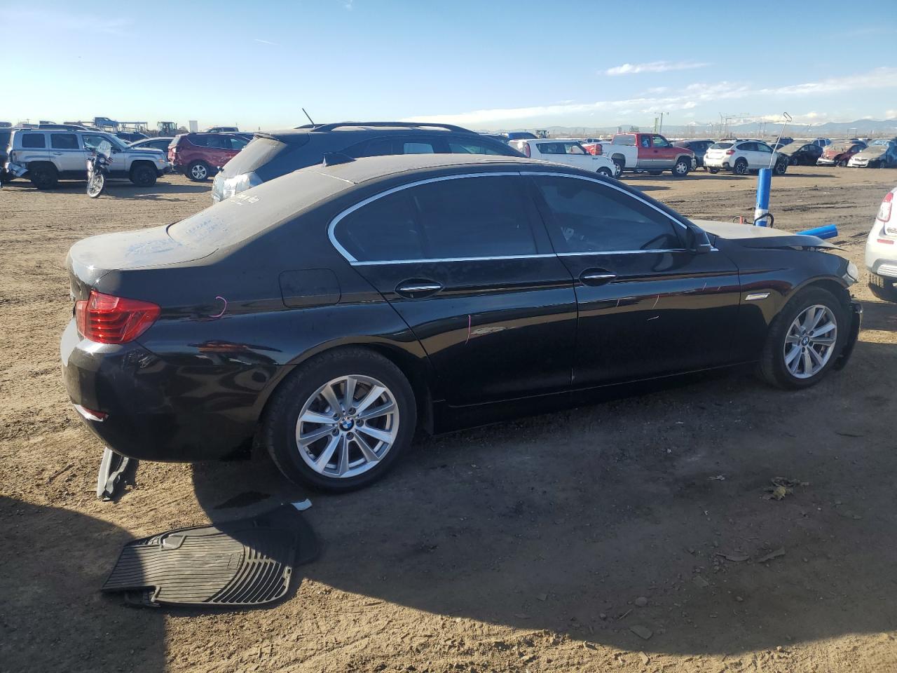 2014 BMW 5er VIN WBA5A7C54ED615943 Copart auction photo, front end damage thumbnail 3