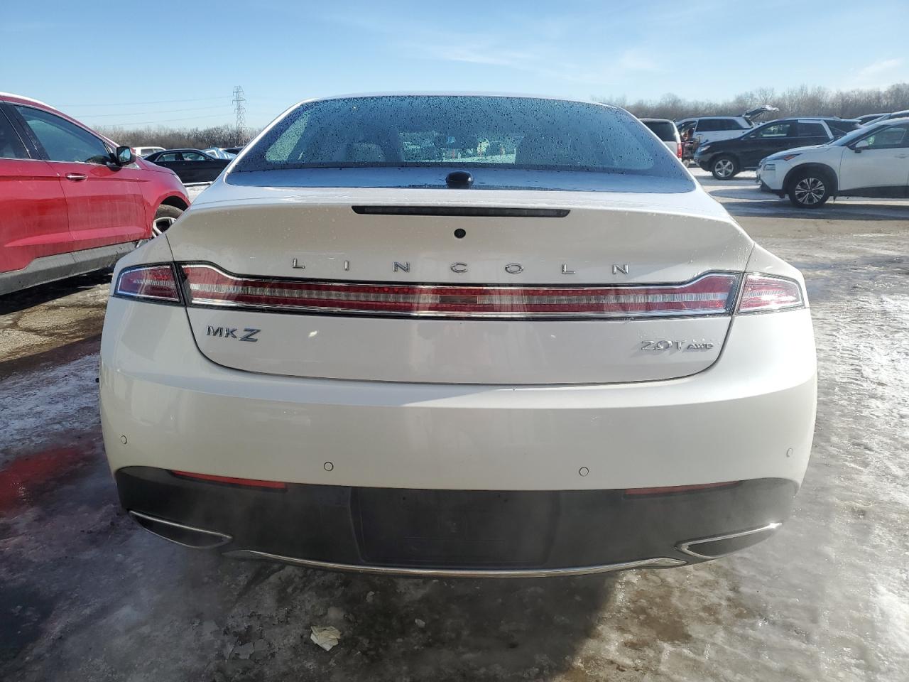 2020 Lincoln MKZ VIN 3LN6L5F98LR619949 Copart auction photo, side / front end damage thumbnail 6