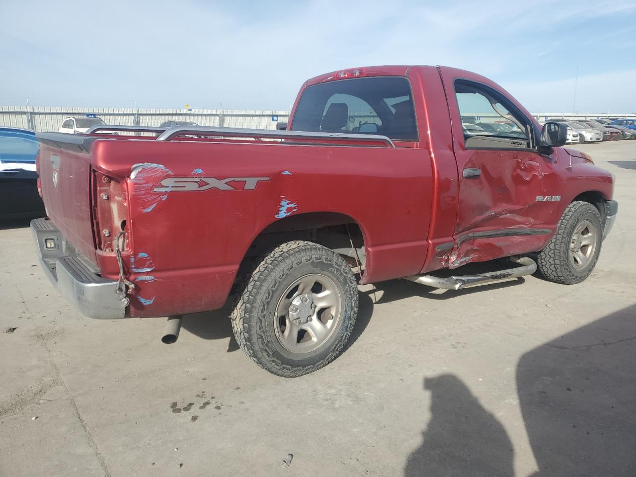 2008 Dodge RAM VIN 1D7HA16K88J178121 Copart auction photo, side / hail damage thumbnail 3