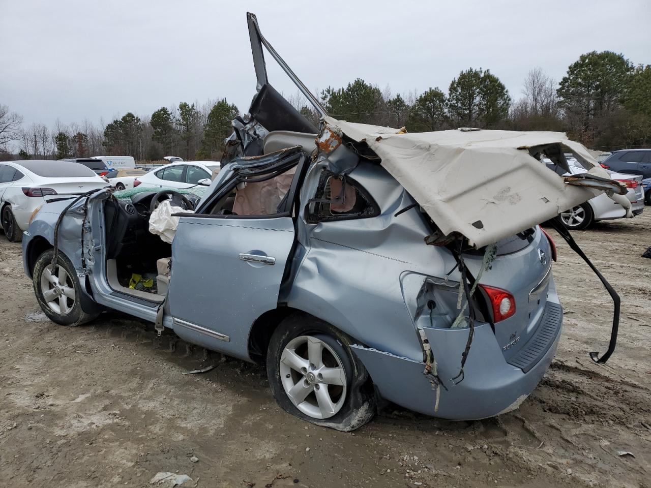 2013 Nissan Rogue VIN JN8AS5MV9DW119593 Copart auction photo, biohazard/chemical / rollover damage thumbnail 2