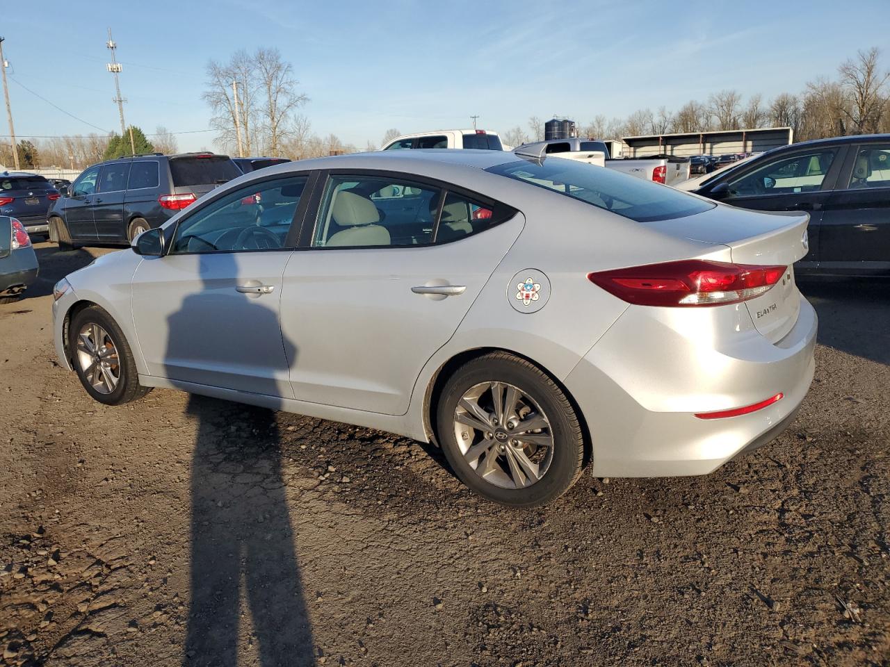 2018 Hyundai Elantra VIN KMHD84LFXJU591686 Copart auction photo, front end damage thumbnail 2
