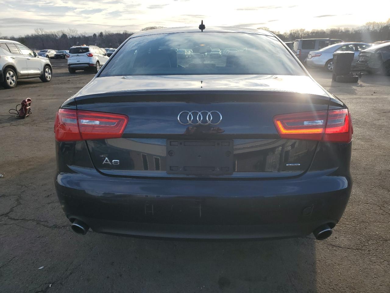 2015 Audi A6 VIN WAUGFAFC4FN045293 Copart auction photo, front end / side damage thumbnail 6