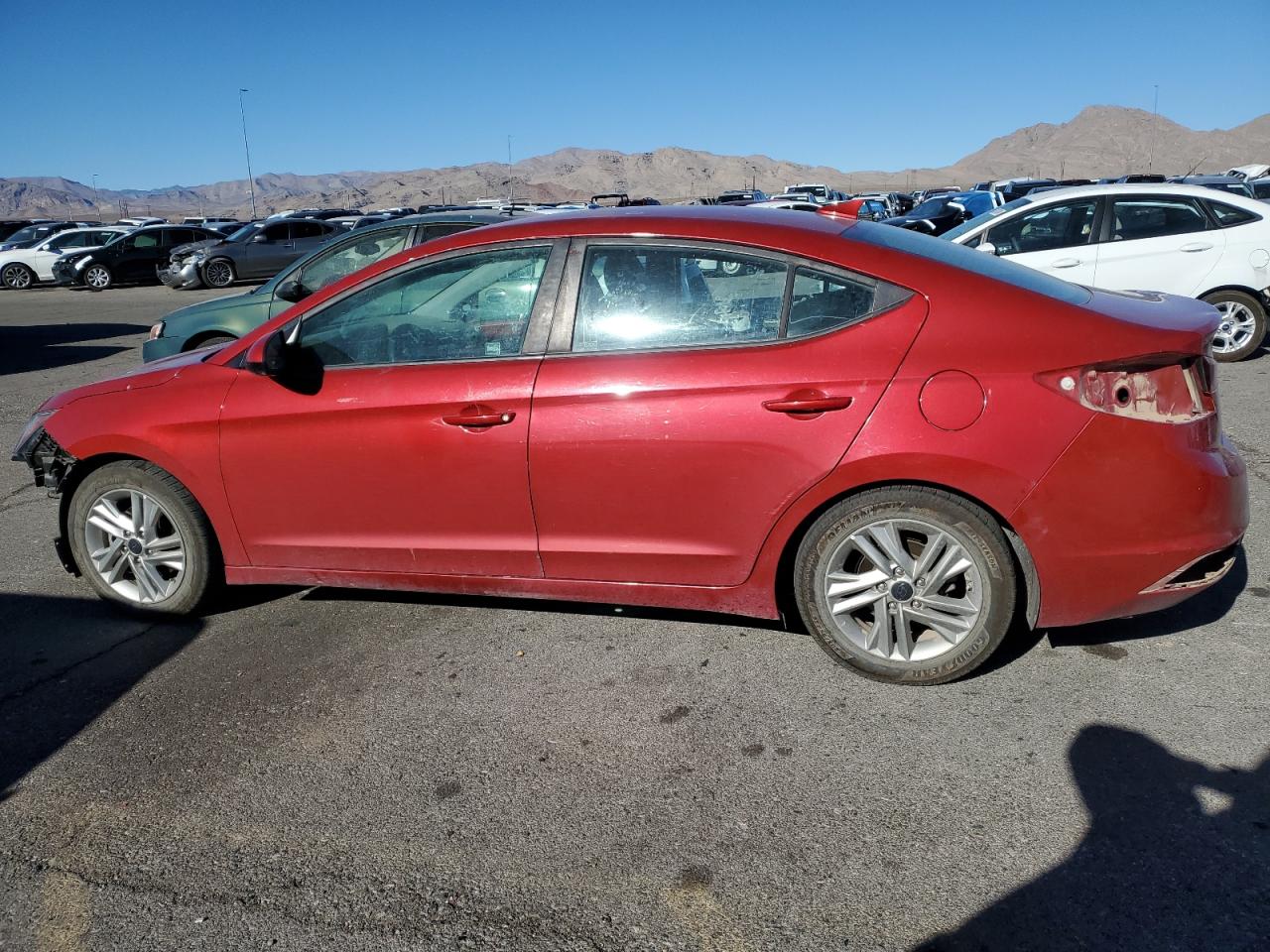 2019 Hyundai Elantra VIN 5NPD84LF8KH425568 Copart auction photo, all over damage thumbnail 2