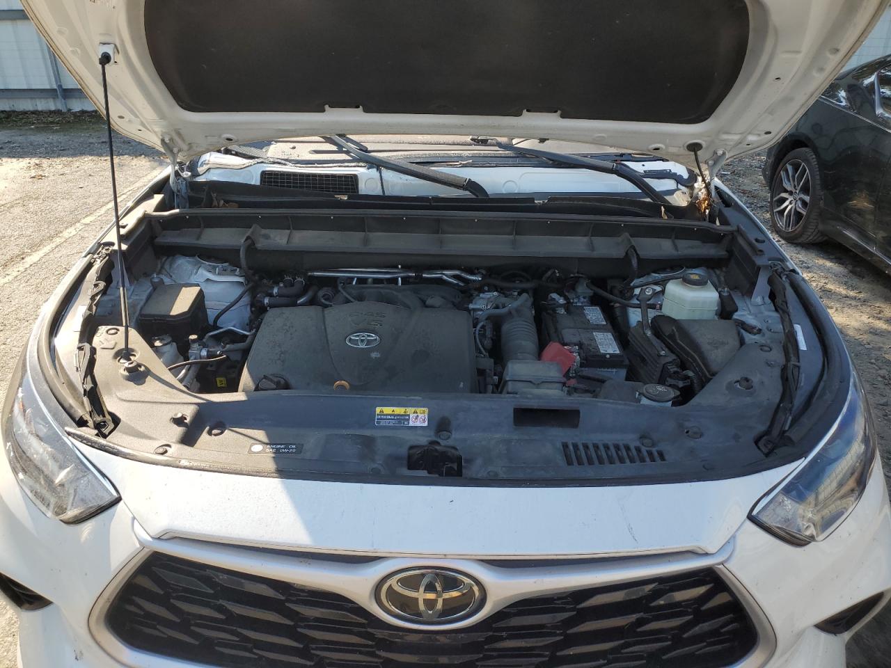 2021 Toyota Highlander VIN 5TDHZRAH4MS514440 Copart auction photo, top/roof damage thumbnail 12