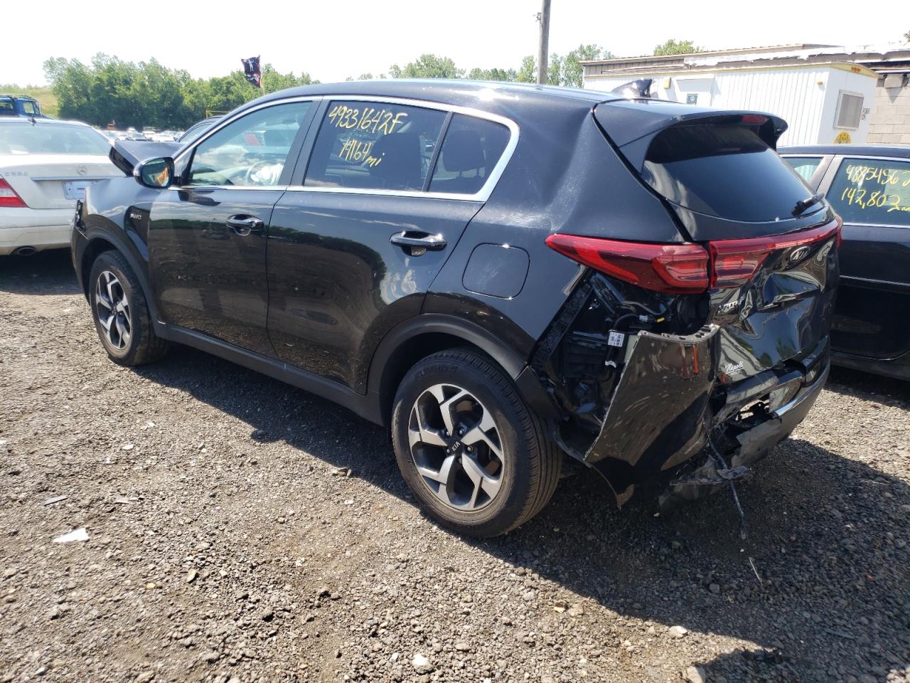 2021 KIA Sportage VIN KNDPMCAC8M7882111 Copart auction photo, all over damage thumbnail 3