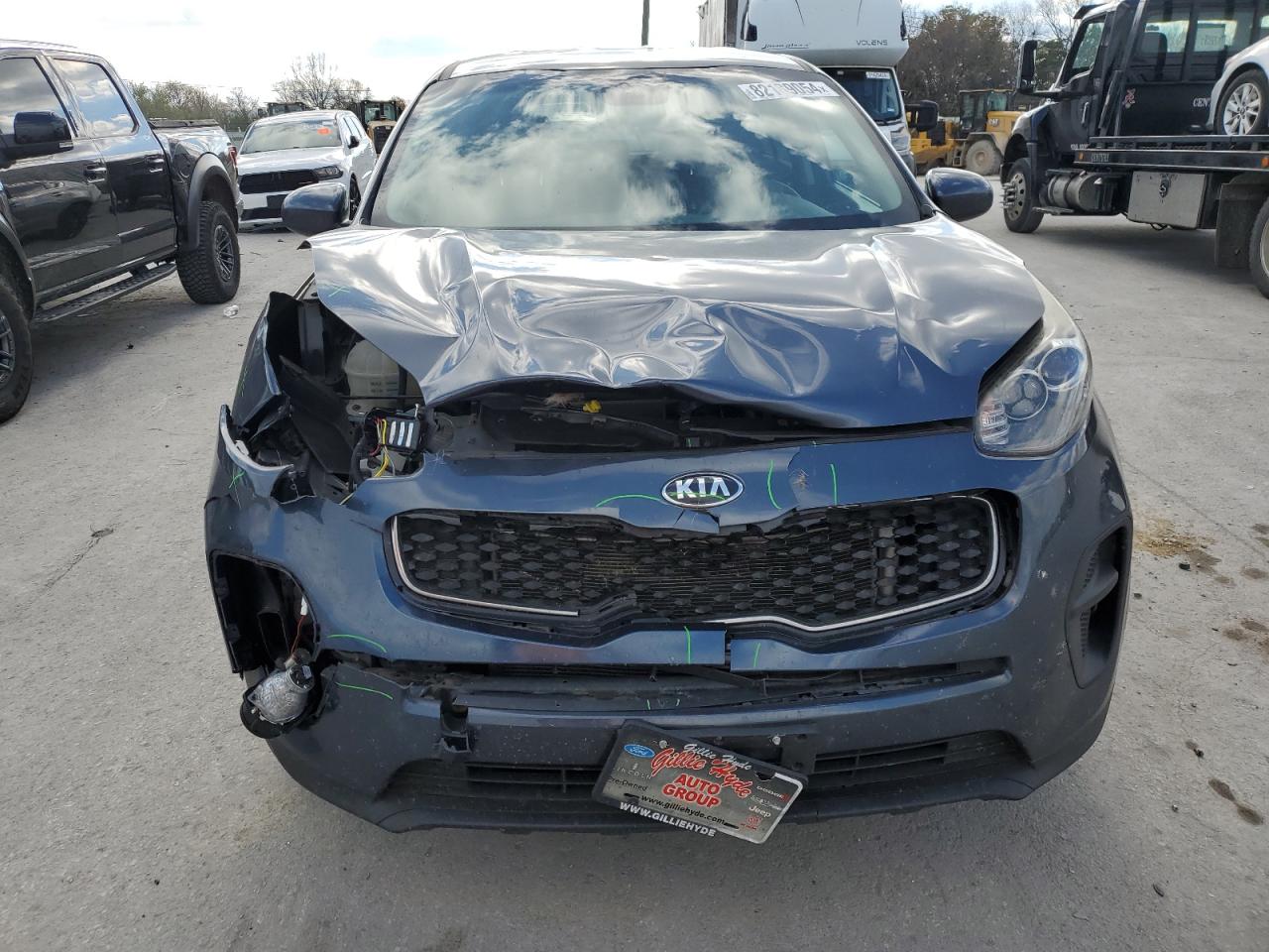 2019 KIA Sportage VIN KNDPM3AC8K7547783 Copart auction photo, front end / minor dent/scratches damage thumbnail 5