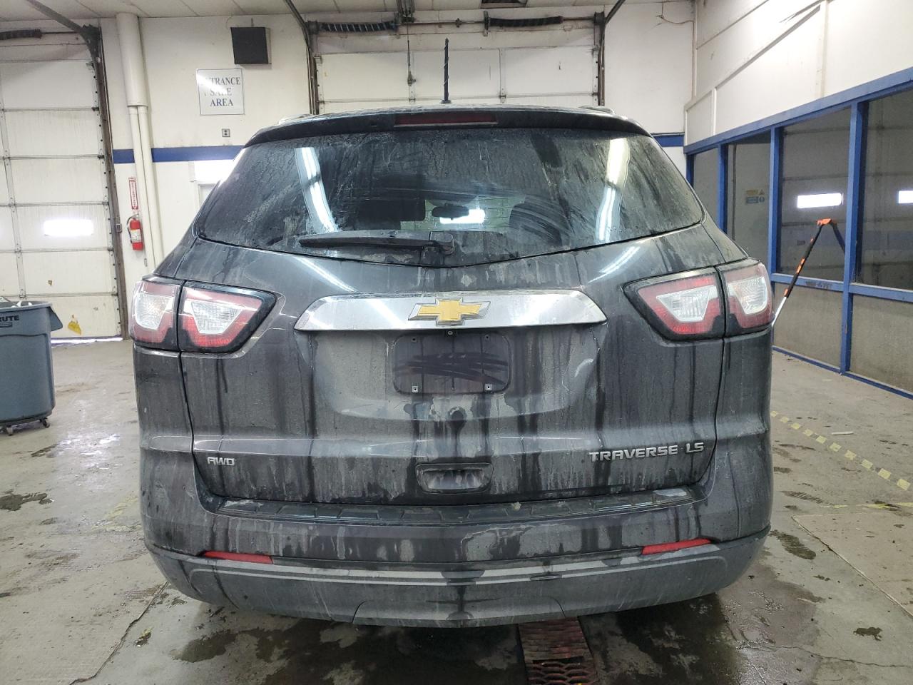 2015 Chevrolet Traverse VIN 1GNKVFED6FJ311936 Copart auction photo, front end / side damage thumbnail 6