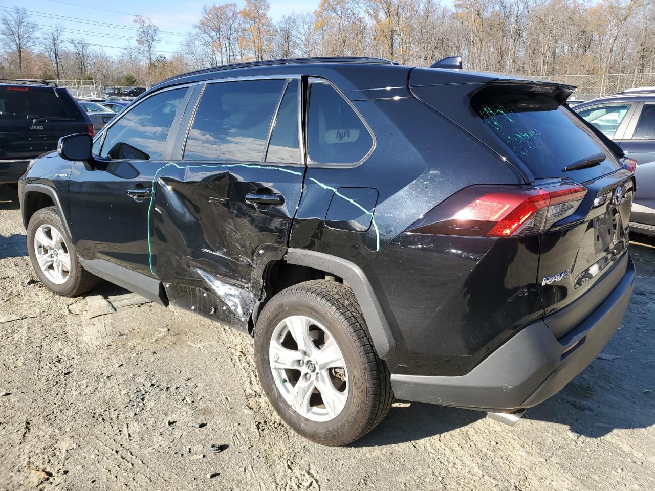 2020 Toyota RAV 4 VIN 4T3RWRFV6LU004227 Copart auction photo, side damage thumbnail 2