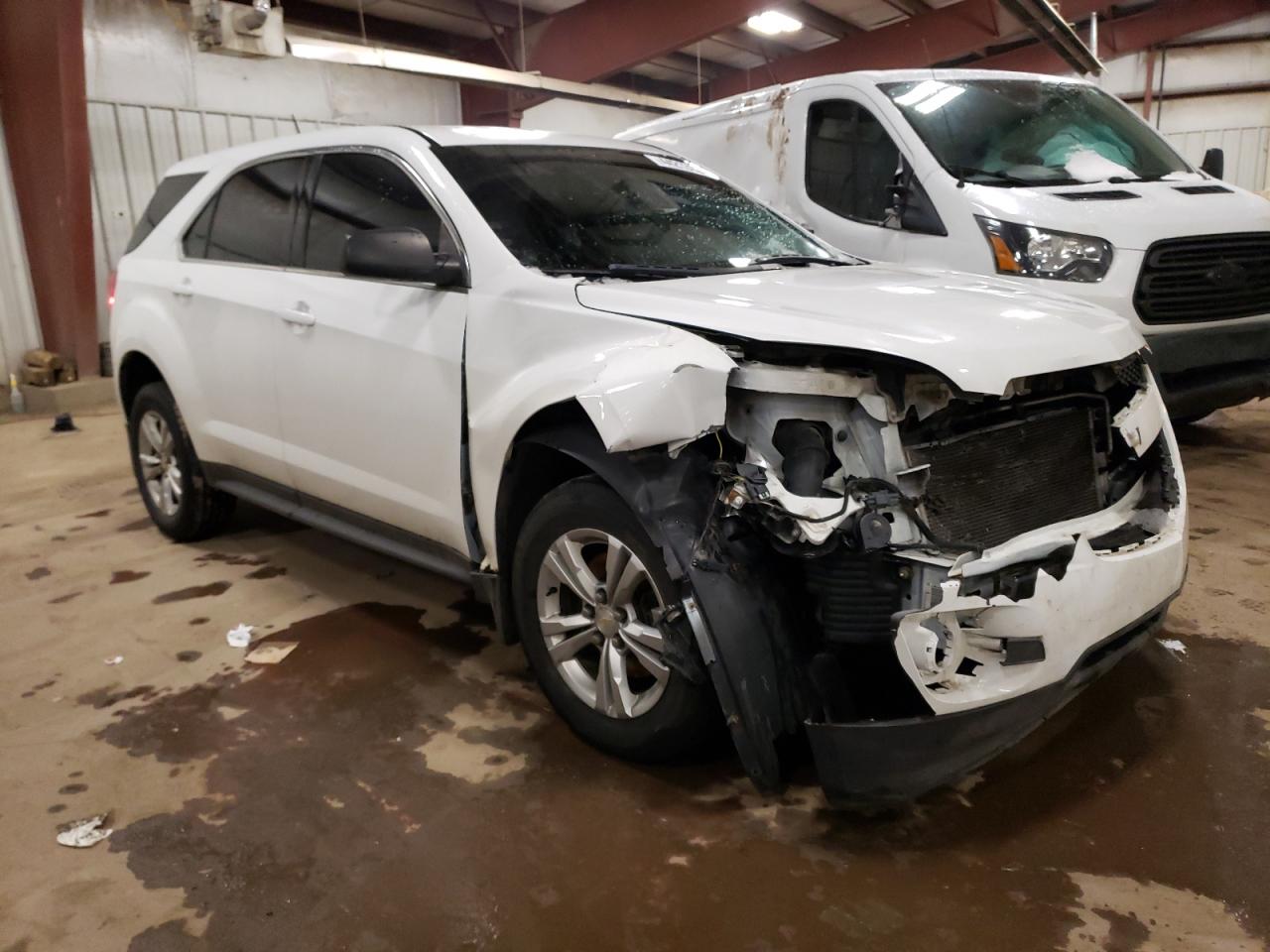 2013 Chevrolet Equinox VIN 2GNALBEK5D1149345 Copart auction photo, front end / side damage thumbnail 4