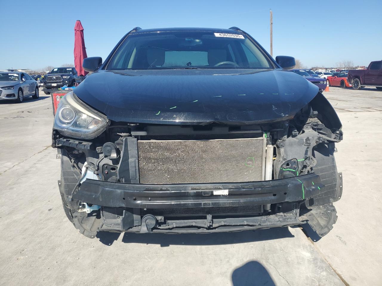 2017 Hyundai Santa Fe VIN 5XYZU3LBXHG430229 Copart auction photo, front end damage thumbnail 5