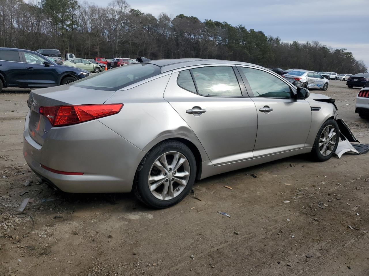 2013 KIA Optima VIN 5XXGN4A76DG230357 Copart auction photo, front end / rear end damage thumbnail 3