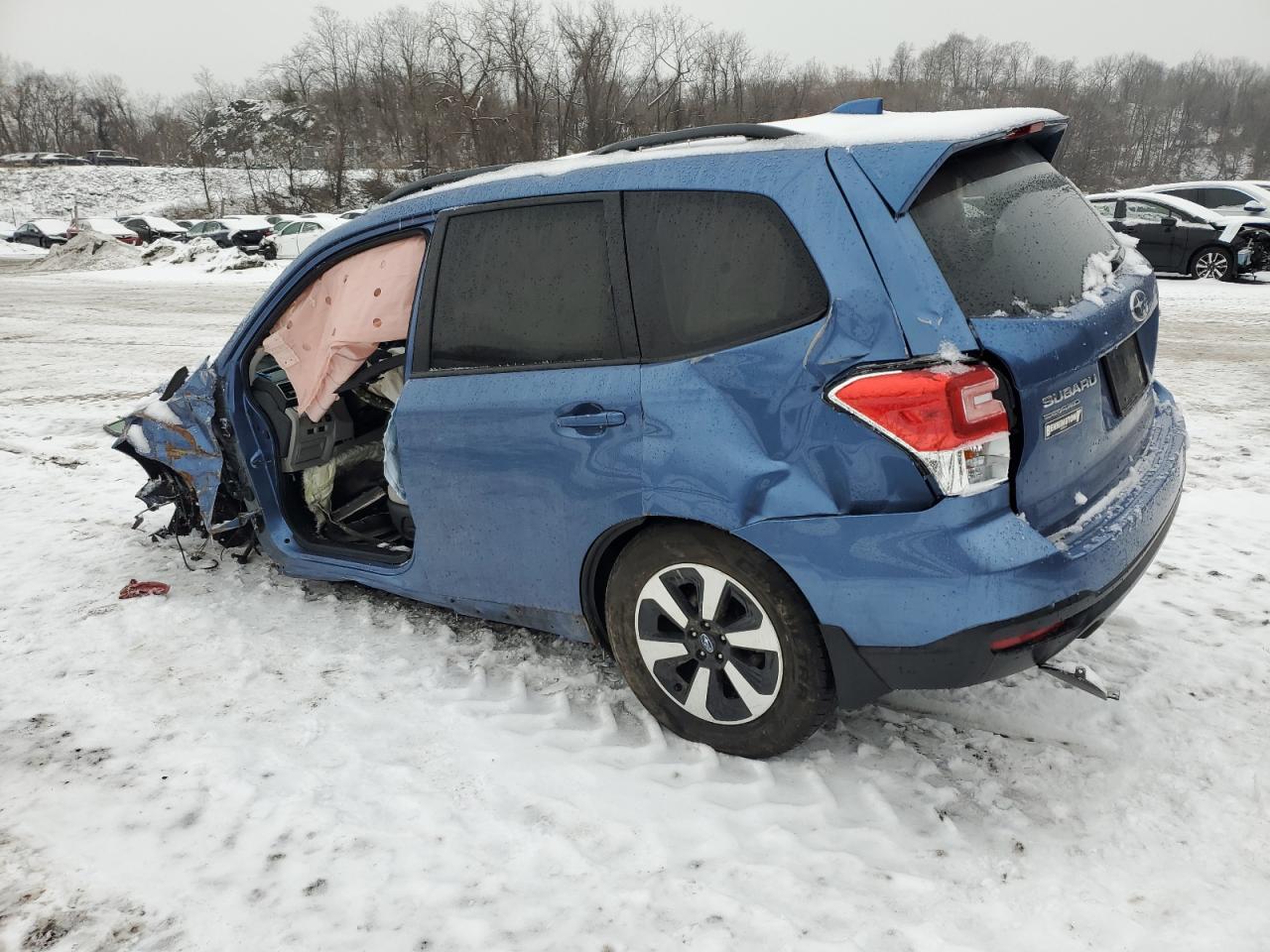 2018 Subaru Forester VIN JF2SJAEC9JH483099 Copart auction photo, all over damage thumbnail 2