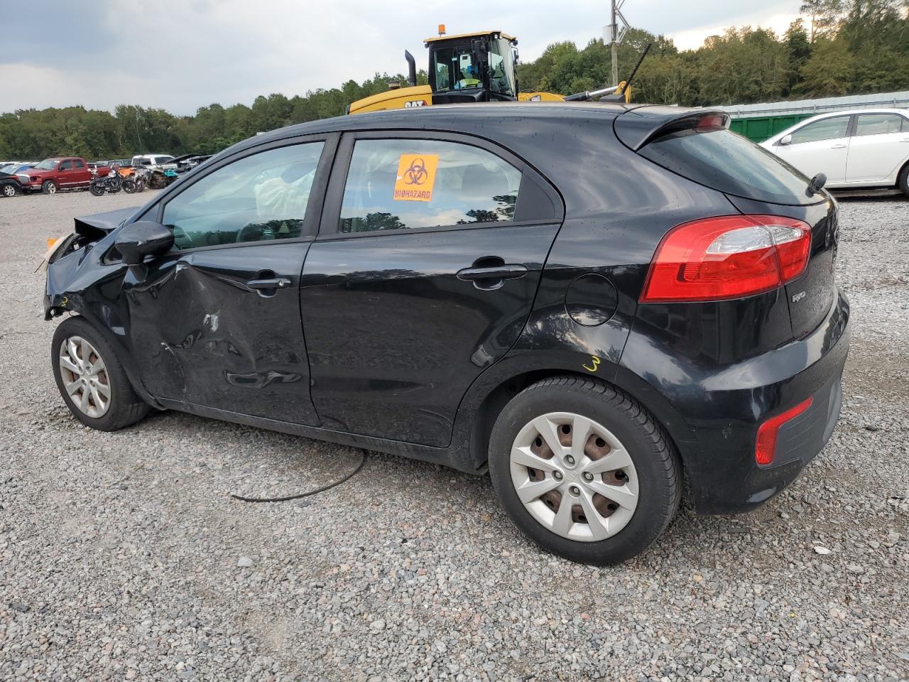 2017 KIA Rio VIN KNADM5A30H6011095 Copart auction photo, front end / side damage thumbnail 2