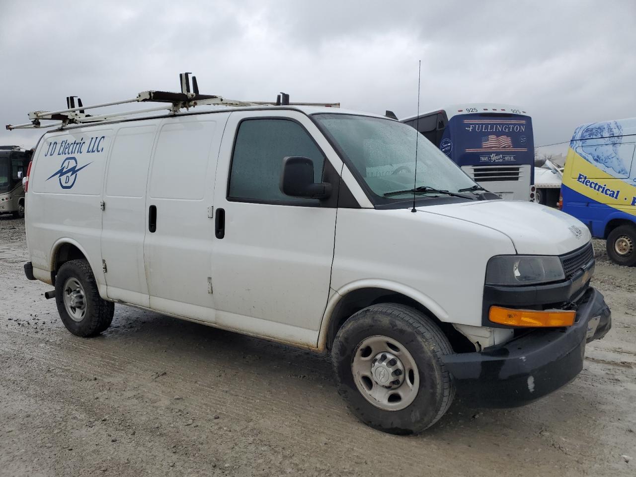 2018 Chevrolet Express VIN 1GCWGAFGXJ1291456 Copart auction photo, front end / rear end damage thumbnail 4