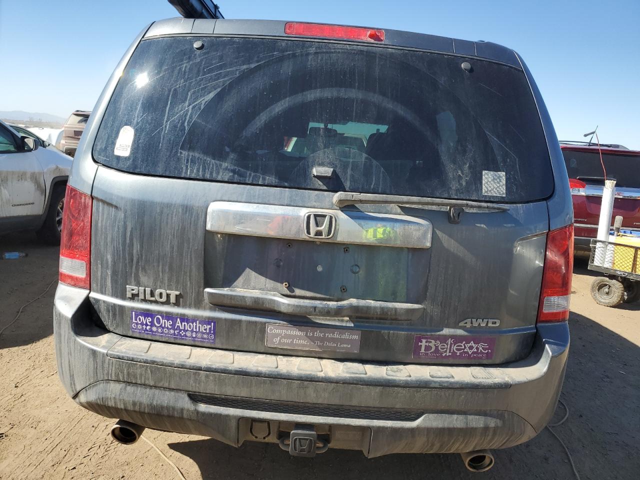 2013 Honda Pilot VIN 5FNYF4H53DB054148 Copart auction photo, front end damage thumbnail 6