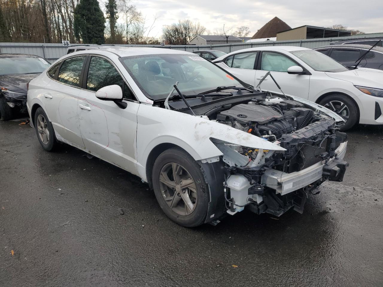 2021 Hyundai Sonata VIN 5NPEG4JA5MH077195 Copart auction photo, front end damage thumbnail 4