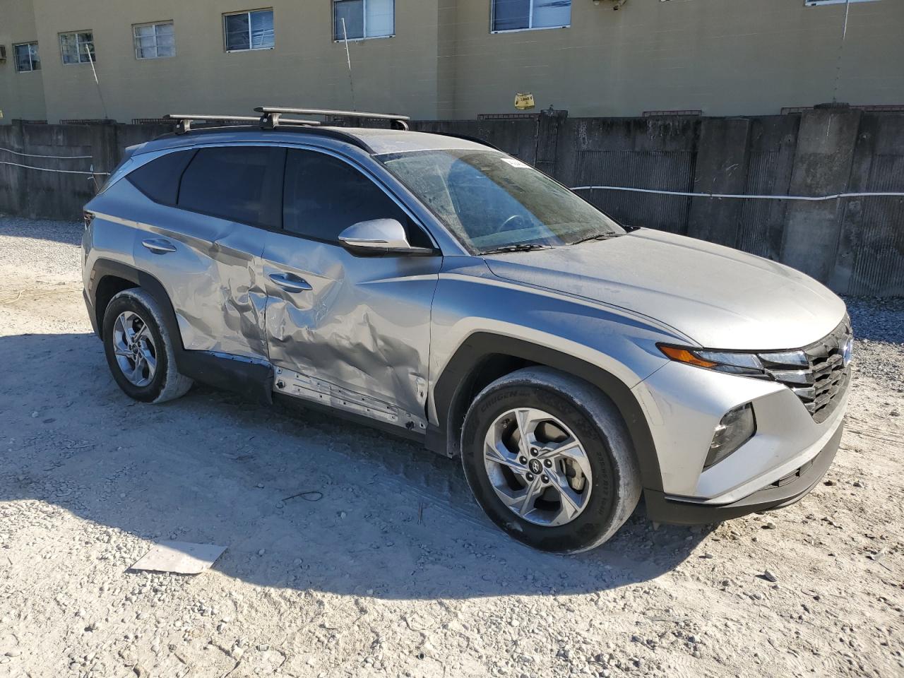 2023 Hyundai Tucson VIN 5NMJF3AE3PH201108 Copart auction photo, side / rear end damage thumbnail 4