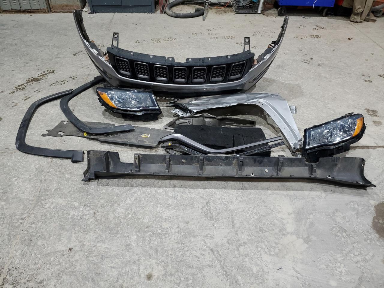 2019 Jeep Compass VIN 3C4NJDDB6KT747971 Copart auction photo, side / front end damage thumbnail 13