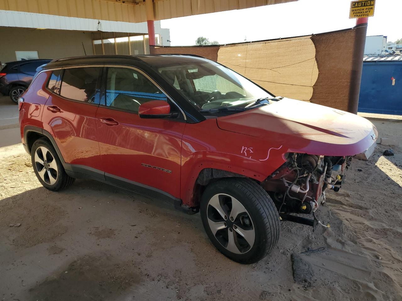 2018 Jeep Compass VIN 3C4NJCBBXJT251048 Copart auction photo, front end damage thumbnail 4