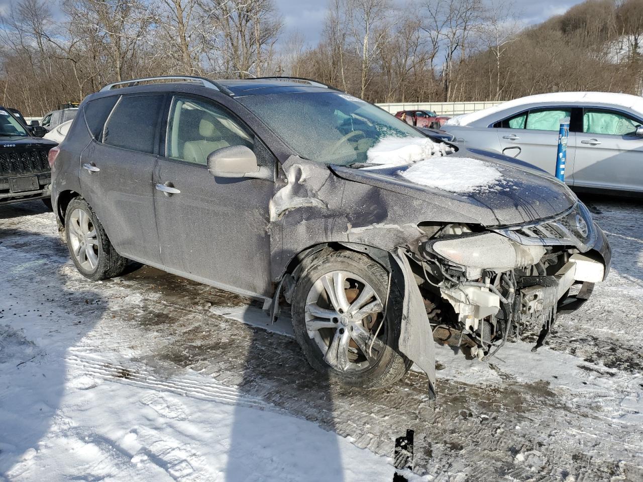 2011 Nissan Murano VIN JN8AZ1MW4BW155038 Copart auction photo, front end damage thumbnail 4