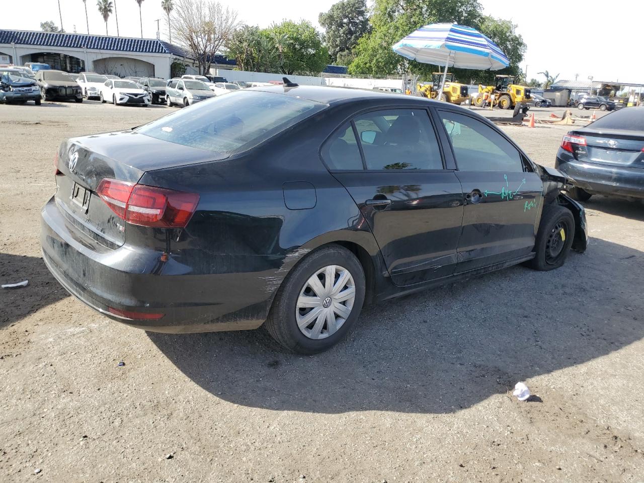 2016 Volkswagen Jetta VIN 3VW267AJ2GM304491 Copart auction photo, front end / rear end damage thumbnail 3