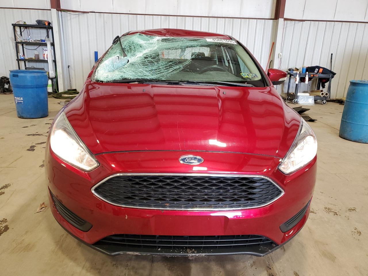 2017 Ford Focus VIN 1FADP3F27HL212367 Copart auction photo, top/roof / rear end damage thumbnail 5
