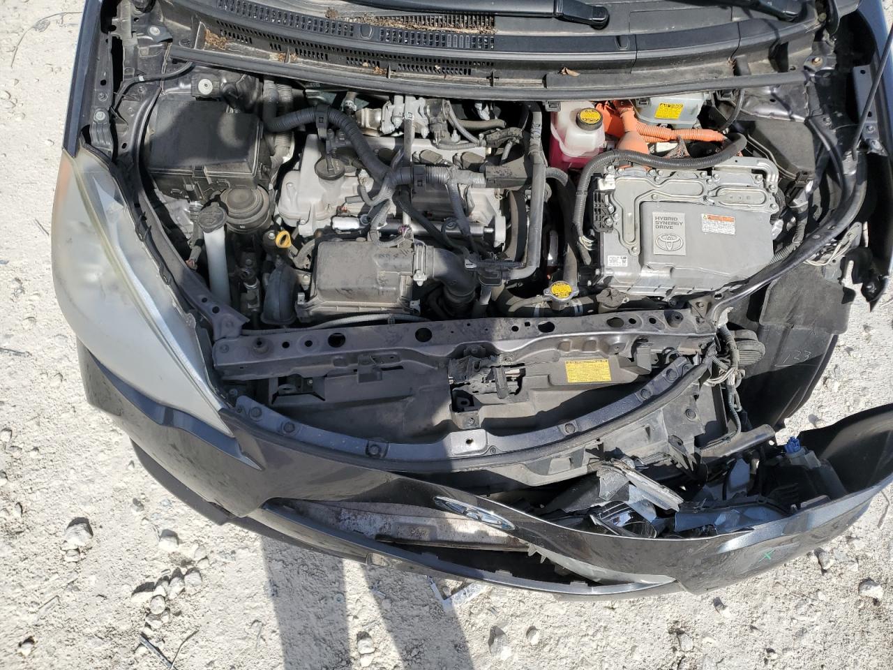 2013 Toyota Prius VIN JTDKDTB32D1055832 Copart auction photo, front end damage thumbnail 11