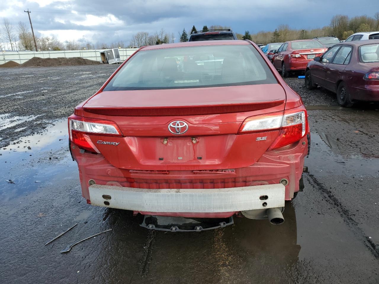 2013 Toyota Camry VIN 4T1BF1FK8DU669374 Copart auction photo, rear end / side damage thumbnail 6