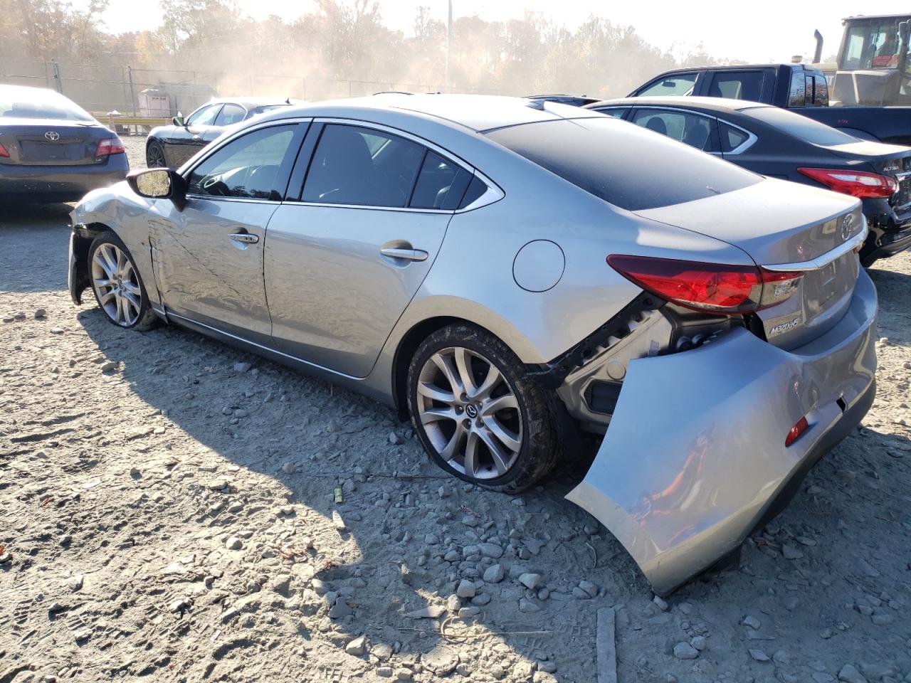 2015 Mazda 6 VIN JM1GJ1V53F1198601 Copart auction photo, rear end / side damage thumbnail 2