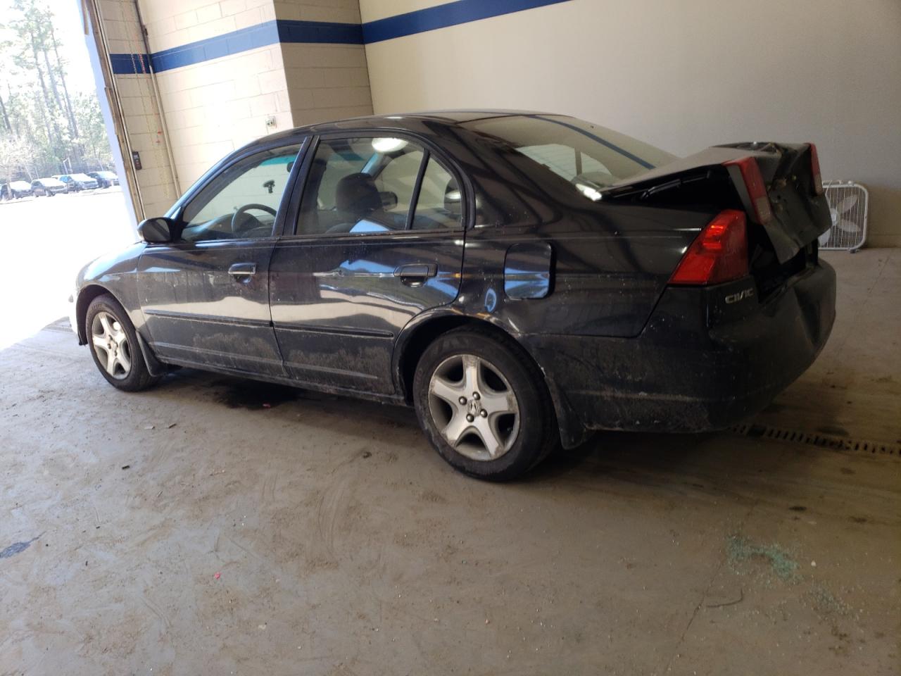 2001 Honda Civic VIN 1HGES16551L047423 Copart auction photo, rear end / minor dent/scratches damage thumbnail 2