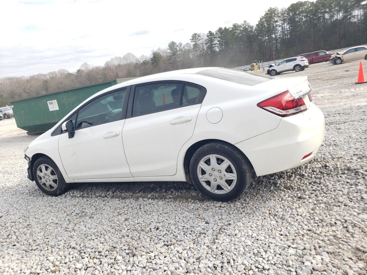 2014 Honda Civic VIN 19XFB2F56EE014387 Copart auction photo, front end / minor dent/scratches damage thumbnail 2