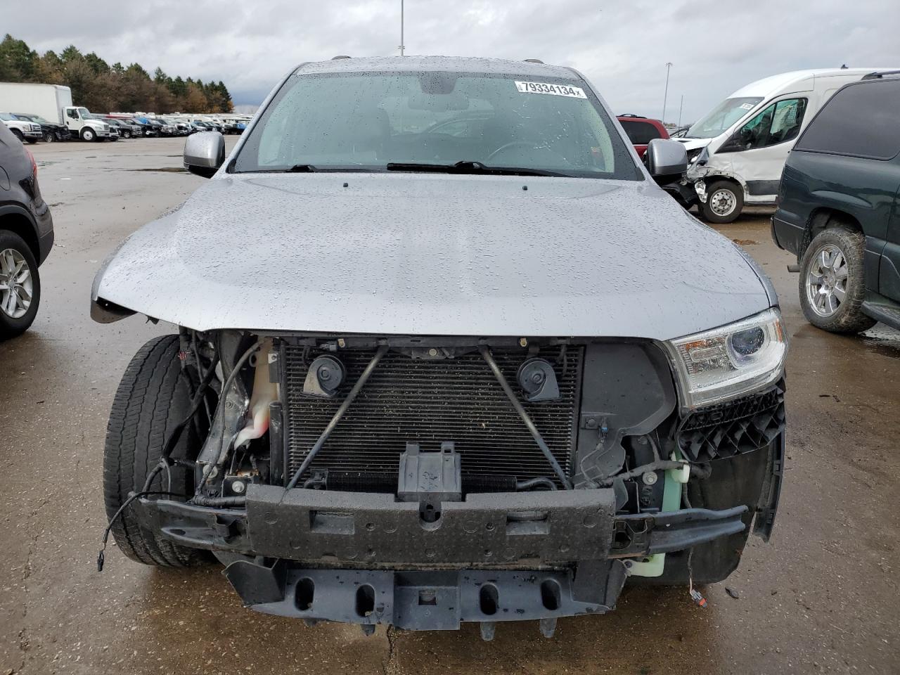 2014 Dodge Durango VIN 1C4RDJDG5EC514568 Copart auction photo, front end / side damage thumbnail 5