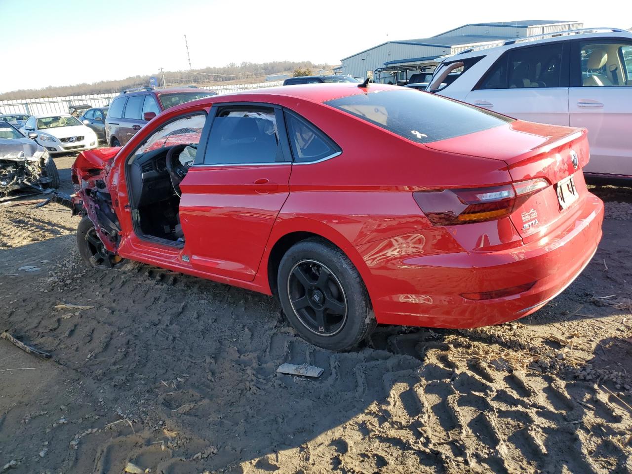 2019 Volkswagen Jetta VIN 3VWC57BU5KM180449 Copart auction photo, front end / side damage thumbnail 2