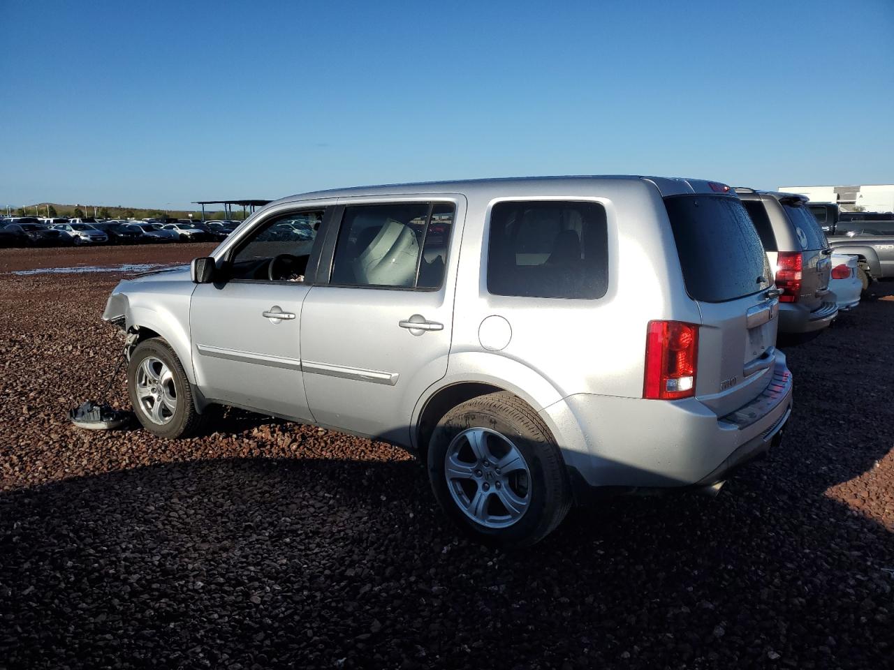 2013 Honda Pilot VIN 5FNYF3H45DB033500 Copart auction photo, front end damage thumbnail 2