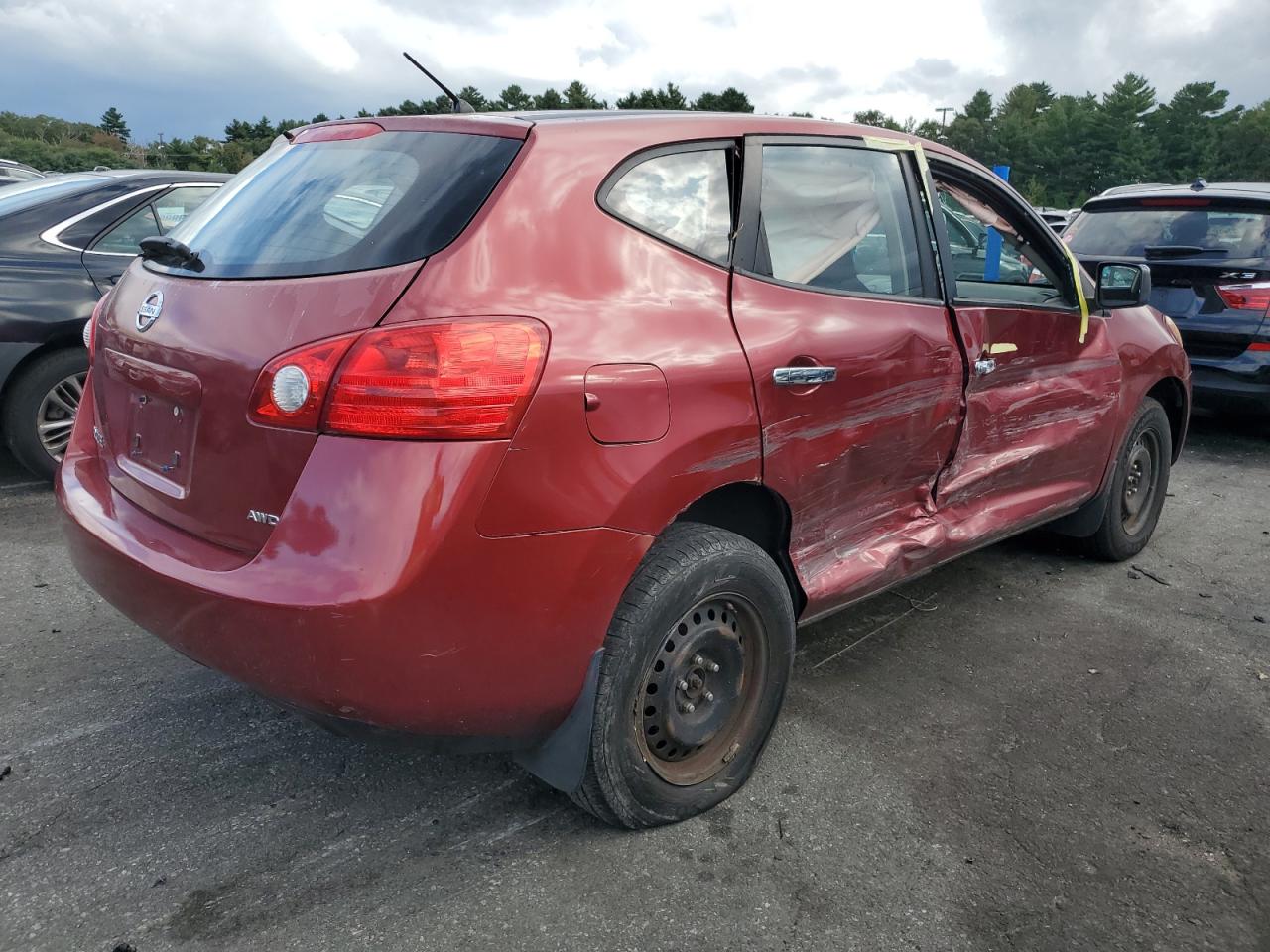 2010 Nissan Rogue VIN JN8AS5MV8AW106118 Copart auction photo, side / minor dent/scratches damage thumbnail 3