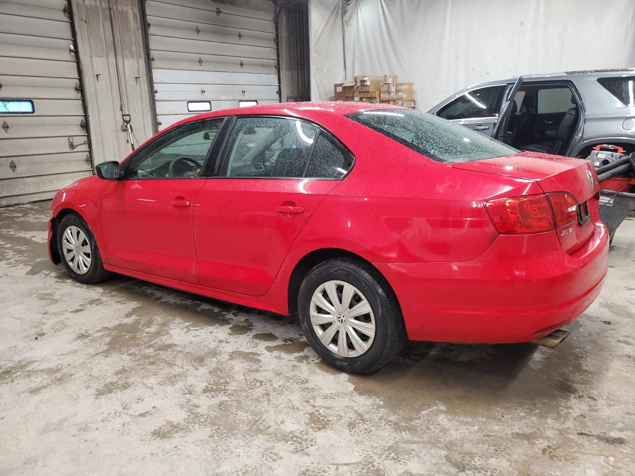 2014 Volkswagen Jetta VIN 3VW2K7AJ5EM332178 Copart auction photo, front end / side damage thumbnail 2