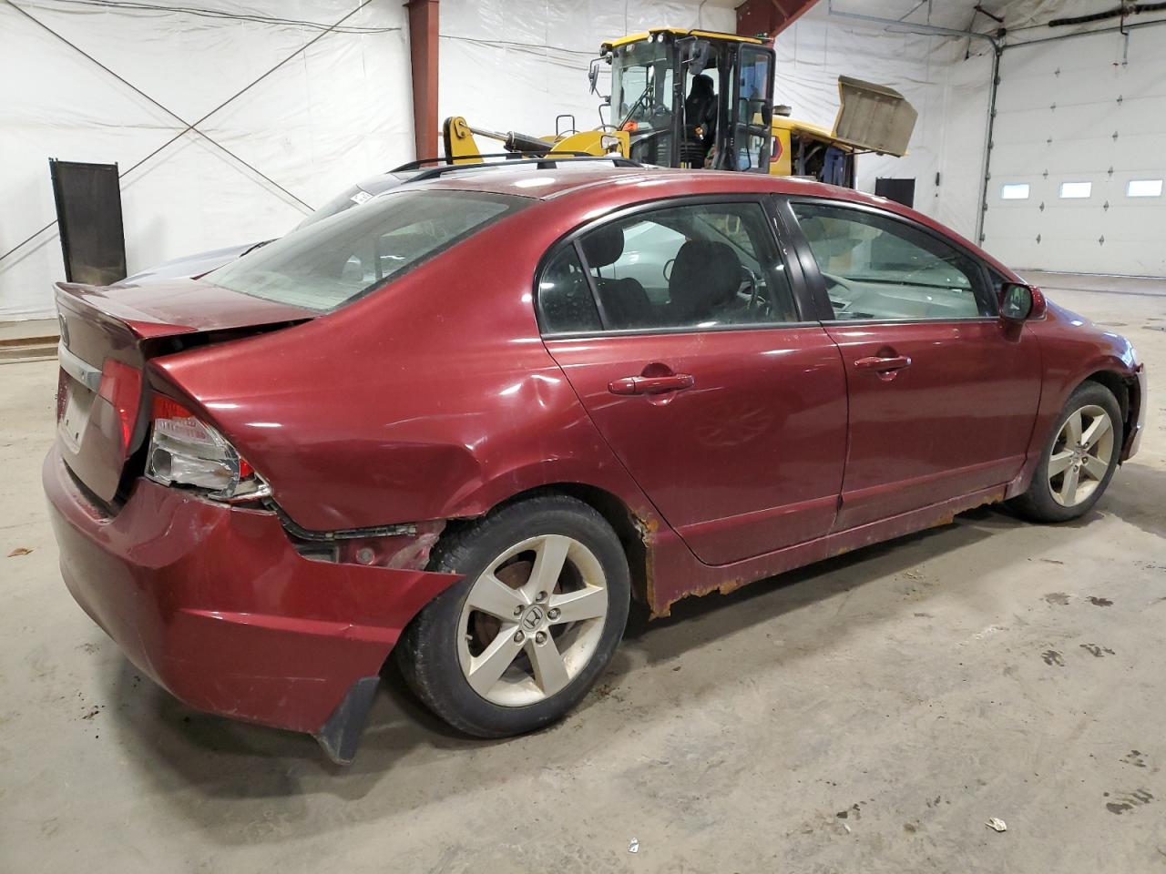 2010 Honda Civic VIN 2HGFA1E66AH528019 Copart auction photo, front end / rear end damage thumbnail 3