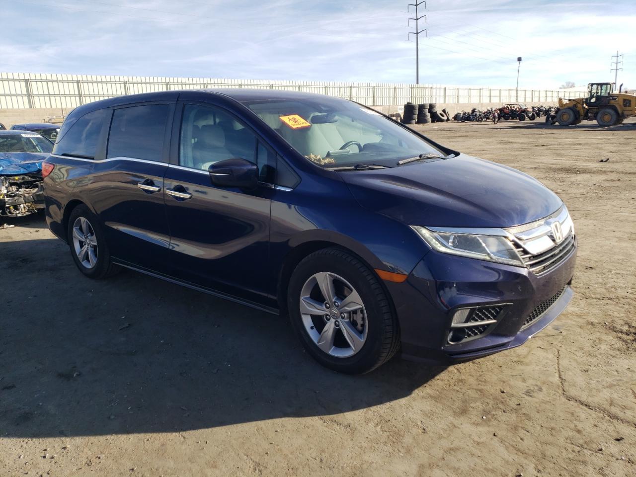 2020 Honda Odyssey VIN 5FNRL6H58LB038941 Copart auction photo, side damage thumbnail 4