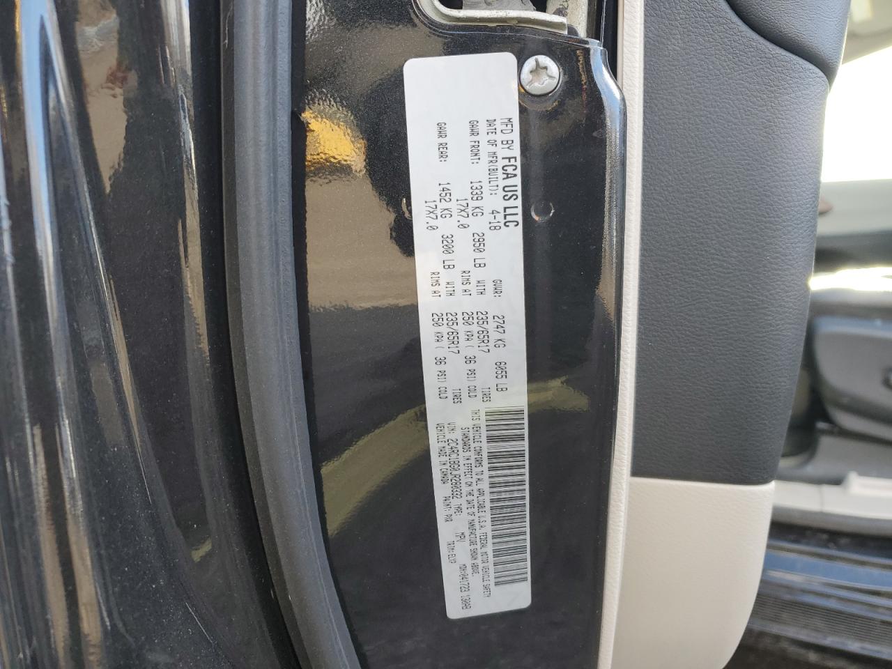 2018 Chrysler Pacifica VIN 2C4RC1BG0JR280332 Copart auction photo, all over damage thumbnail 15