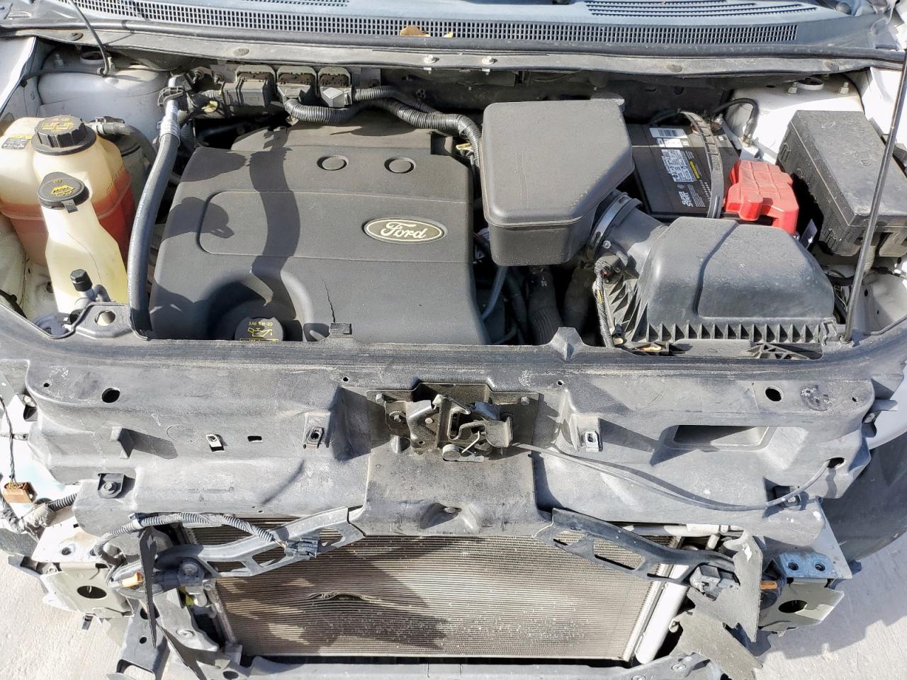 2013 Ford Edge VIN 2FMDK3JC0DBB36716 Copart auction photo, frame damage / front end damage thumbnail 11