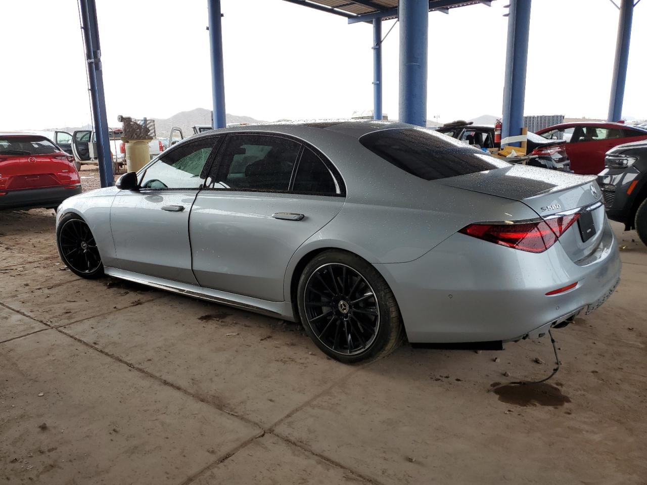 2024 Mercedes-Benz S-klasse VIN W1K6G7GBXRA248887 Copart auction photo, front end / rear end damage thumbnail 2