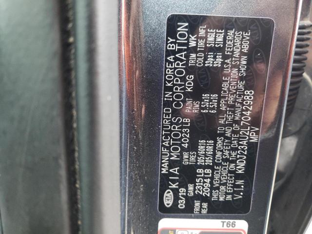 2020 KIA Soul VIN KNDJ23AU2L7042988 Copart auction photo, front end damage thumbnail 12