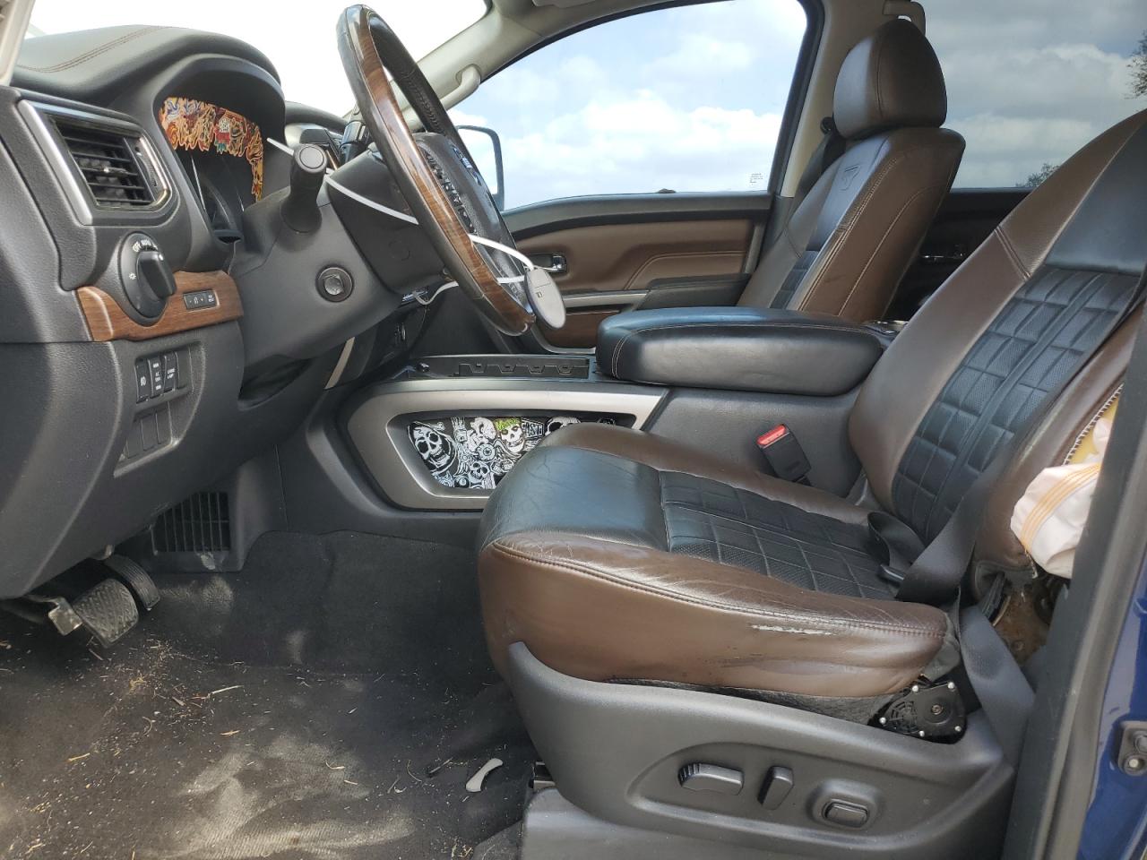 2016 Nissan Titan VIN 1N6BA1F22GN502362 Copart auction photo, front end / side damage thumbnail 7